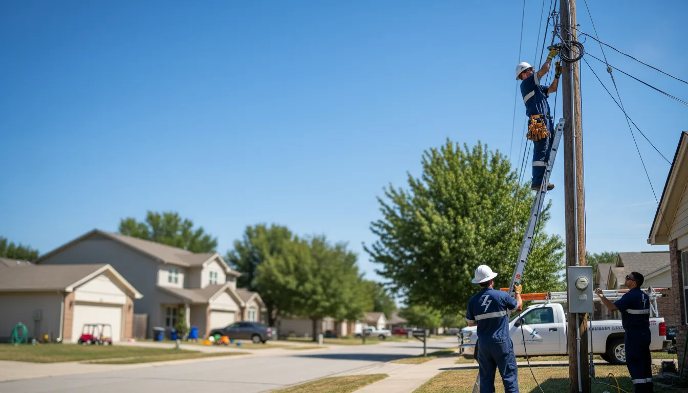 Residential electrician providing installation services in Blackfoot, ID